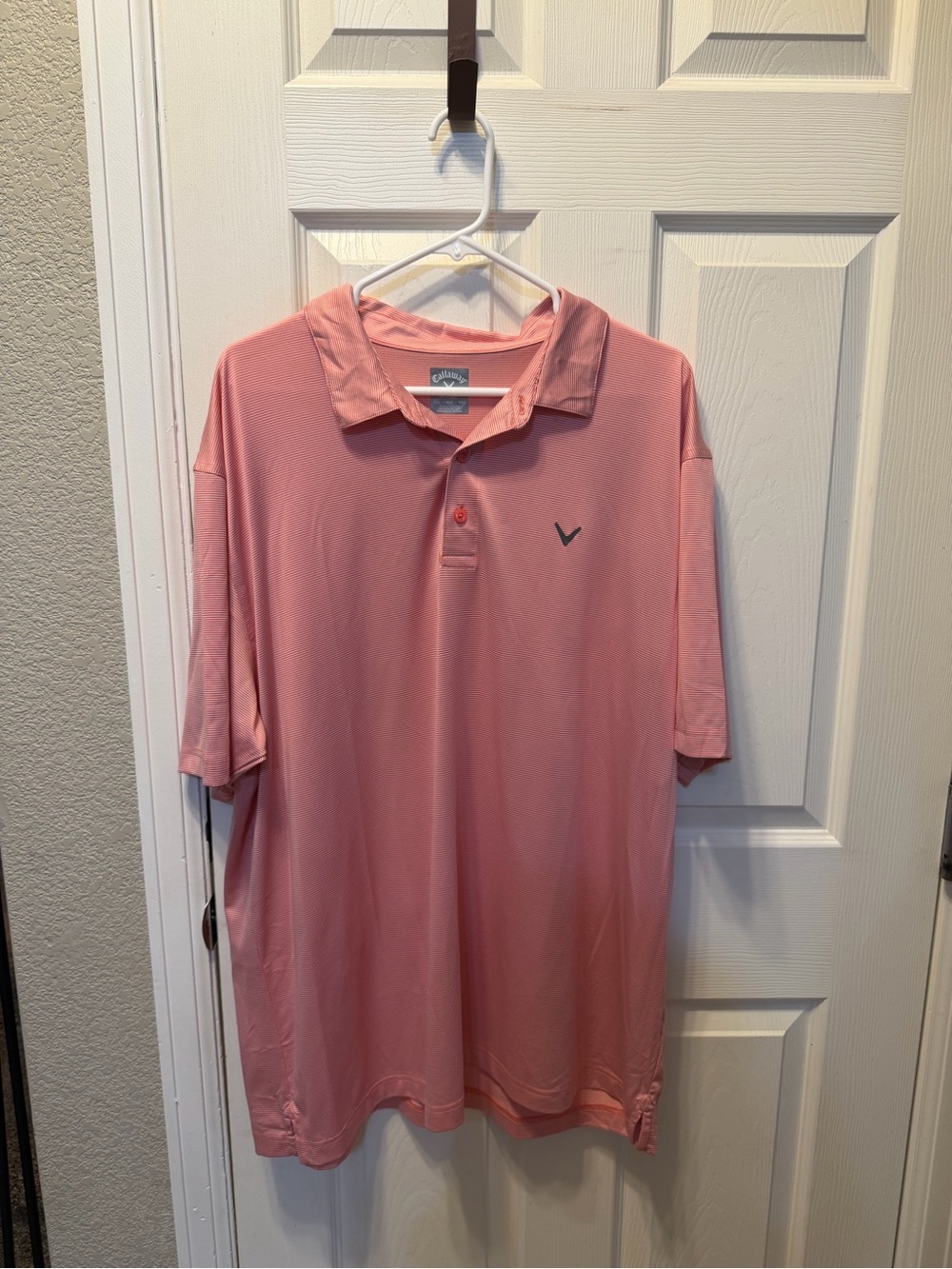 Callaway Men's Coral Pink Polo Shirt